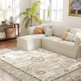 6x9 Area Rug, Indoor Boho Machine Washable Carpet for Living Room, Bedroom, Dining Room, Kitchen, Blue 6x9 Area Rug, Indoor Boho Machine Washable Carpet for Living Room, Bedroom, Dining Room, Kitchen, Blue