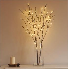 Lighted Brown Branches Battery Operated with Timer 30IN 100 LED Fairy Lights Lighted Brown Branches Battery Operated with Timer 30IN 100 LED Fairy Lights